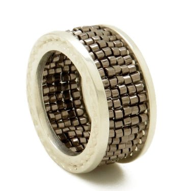 Anillo Telarar Plata Metálico Acero